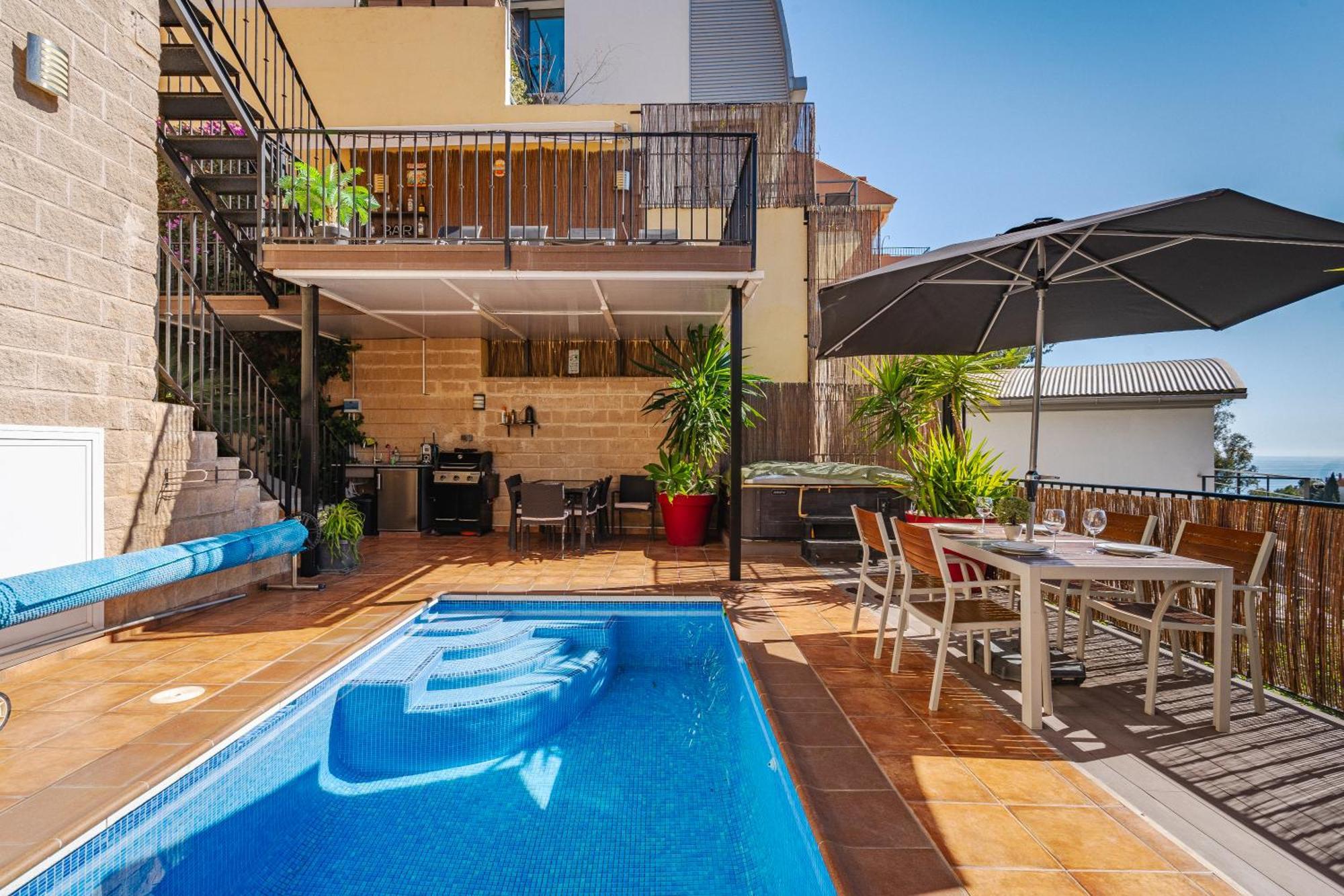 Private Luxurious Hillside Villa With Pool & Sea Views For 8 To 10 Ppl Fuengirola Ngoại thất bức ảnh